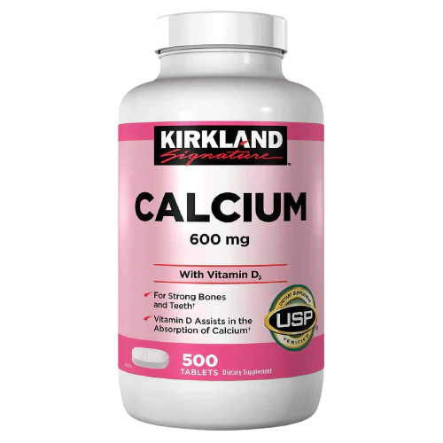 Calcium 600 mg. + D3, 500 Tablets